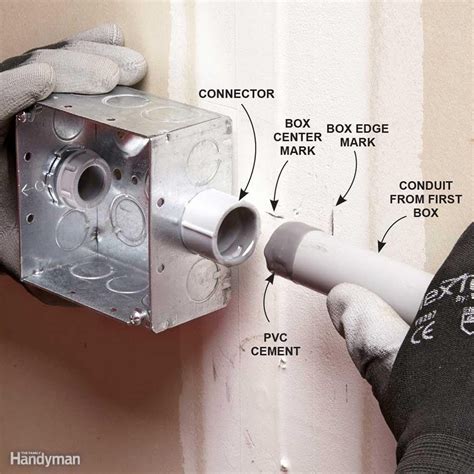 can i run metal conduit to plastic box|how to run pvc conduit.